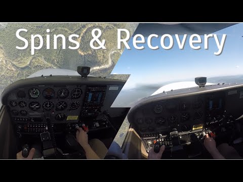 POV | Cessna 172S Spins & Recovery Training (To the left & right)
