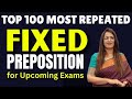 Top 100 Most Repeated Fixed Preposition For Upcoming Exams SSC CGL MTS CHSL CPO By Rani Ma Am