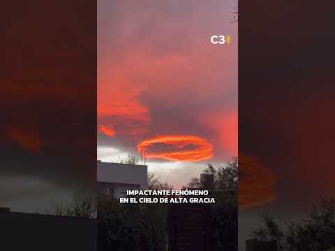 ¿QUÉ FUE ESO? 😱🌄 EL FENÓMENO EN EL CIELO QUE SORPRENDIÓ A VECINOS DE ALTA GRACIA EN EL ATARDECER