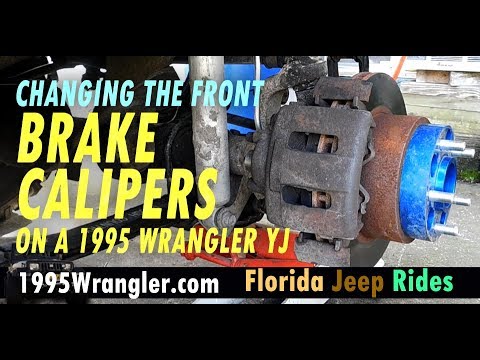 Changing the front brake calipers on a 1995 Wrangler YJ