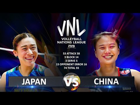 Japan vs China | Women's VNL 2025