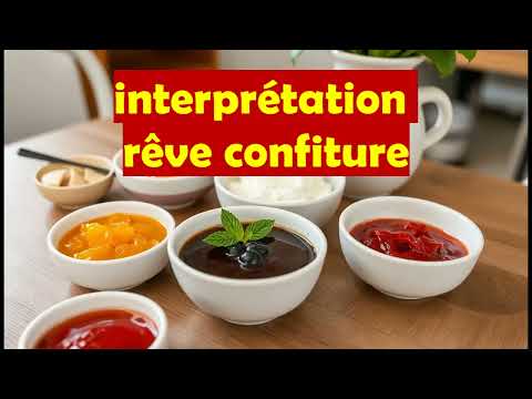 que signifie rêver de confiture?/rêve de manger de la confiture/rêve de confiture sucrée