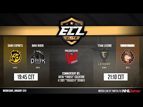 SAWO Esports vs Dark Horse & Team Leisure vs FILADELPHIA - ECL 11 (Elite) | NHL 21 EASHL 6s