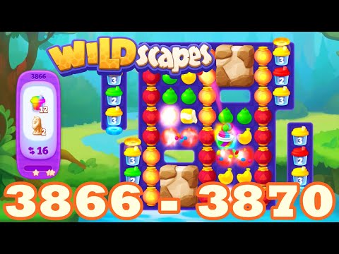 Wildscapes Level 3866- 3870 HD Walkthrough 3 match puzzle | android | 3867 | 3868 | 3869 | IOS