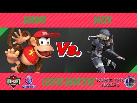 Wreck the Halls 3 LQ - Borond (Diddy Kong) vs Sheen (Sheik, Bayonetta)