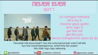 Download lagu LIRIK GOT7 - NEVER EVER by GOMAWO [Indo Sub] mp3