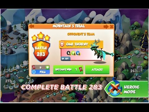 Heroic Mode Battle 283 | Boss Challenge level 5- Dragon Mania Legends