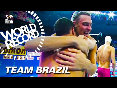 World Record - Team Brazil | #FINAHangzhou2018 | 4x200m Relay