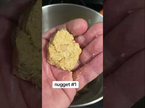 vegan chickpea nuggets #veganlunchideas