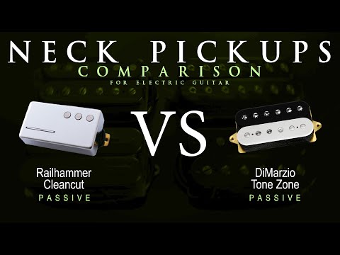 Railhammer CLEANCUT vs DiMarzio TONE ZONE - Neck Guitar Pickup Comparison Tone Demo
