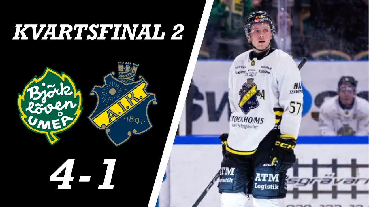 IF Björklöven- AIK | Höjdpunkter | Kvartsfinal 2 av 7 | Hockeyallsvenskans Slutspel 2024/25