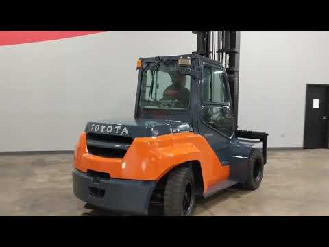 2016 Toyota 8FD80U 18,000lb Dual Drive Pneumatic Diesel Forklift STK 7873