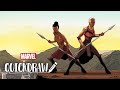 Artist Nelson Blake II draws the Dora Milaje – Marvel Quickdraw