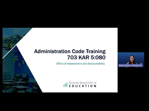 Administration Code Training Module 1