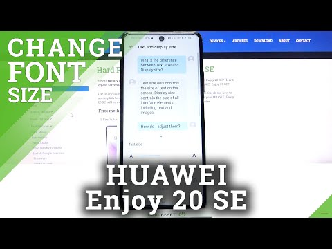 How to Change Font Size in HUAWEI Enjoy 20 SE – Set Up Font Size