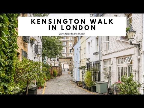 KENSINGTON WALK IN LONDON | Kensington Walking Tour | Mews | Kensington High Street | West London