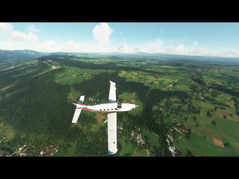 Flight Simulator 2020 - Flying over the Tatras - Slovakia - Poland (Pobrad, Tatry, Zakopane)