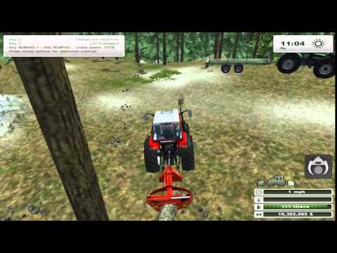 Farming Simulator 2013 How to transport a wood at trailer | The Alps | Forest Mod