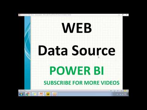 Web Data Source in Power BI