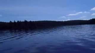 preview picture of video 'Canoe Paddle on Canisbay lake, Algonquin park'