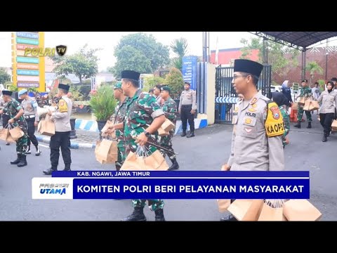 POLRES NGAWI BERSAMA DANDIM JUGA DANYON BERBAGI TAKJIL