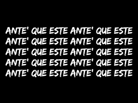 EL ALFA EL JEFE x BAD BUNNY - YO TE VOY A OLVIDAR (LETRA)