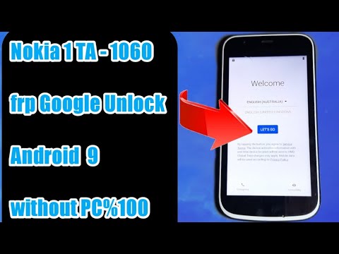 FRP Bypass Google Account Nokia 1 TA-1060 Android 9 GO without PC