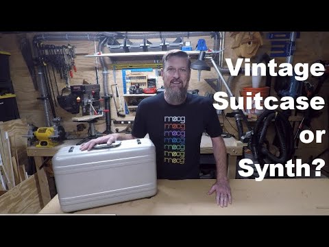 JUNK suitcase turned into AWESOME synthesizer case.