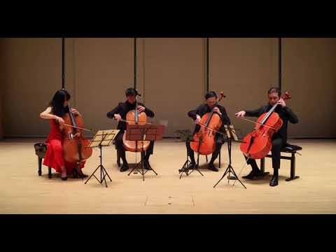 S9-2 The Galvin Cello Quartet - Mozart, Sonata in D Major K381, Mvmt 1