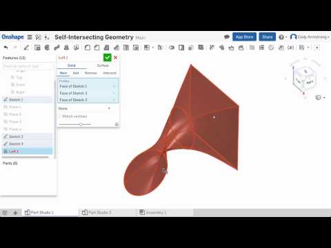 Sweep and Loft Error Feedback | What's New in Onshape - February 13, 2017
