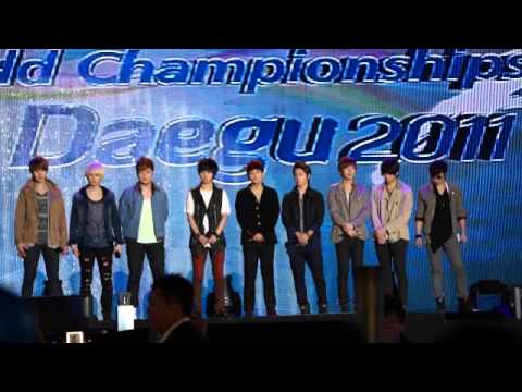 【fancam】110826 Super Junior  Daegu IAFF WORLD Champoinships MB WINS!