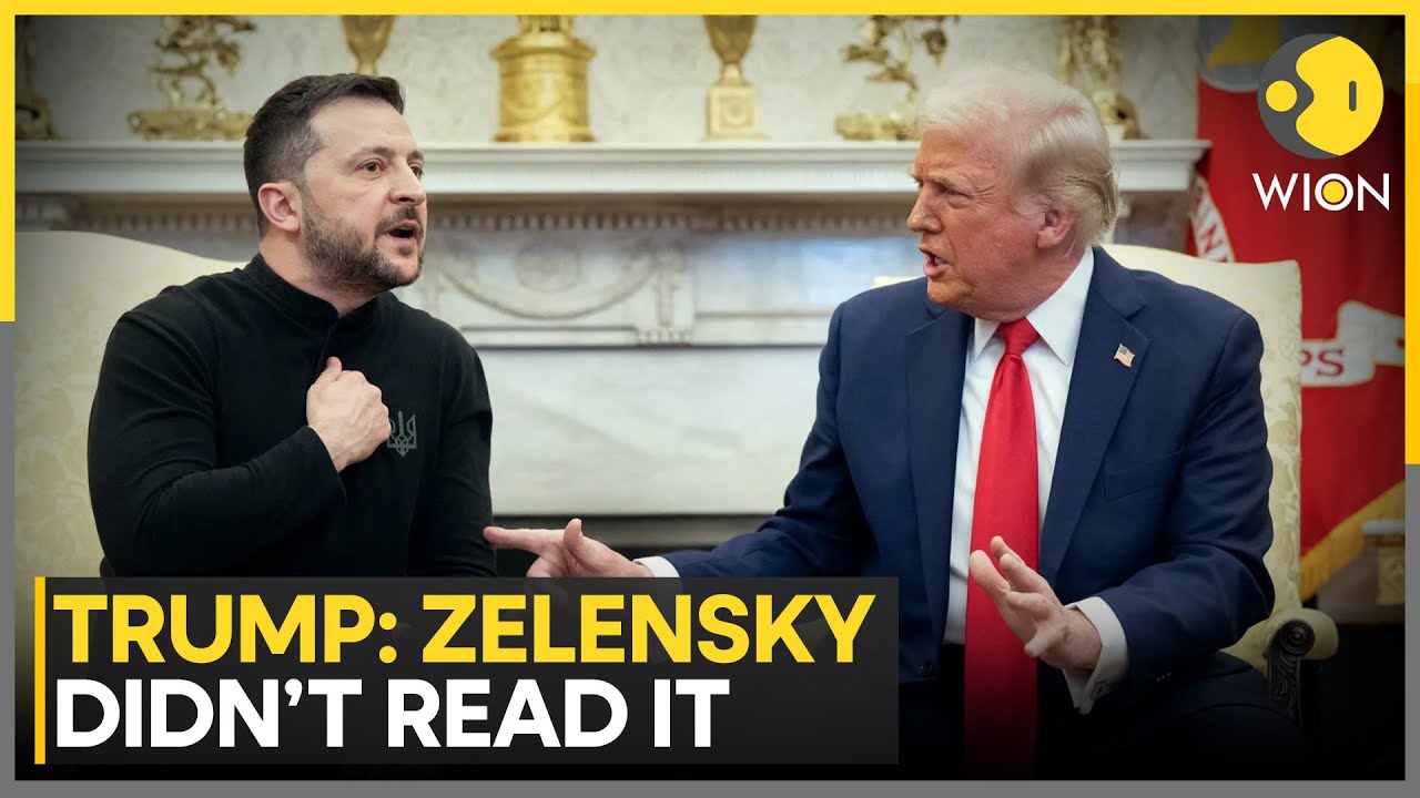 Trump Says Zelensky Hasn’t Read His Peace Plan as EU Leaders Prepare Security Talks | WION