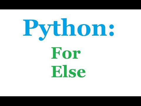 Python Programming Tutorial For else statement