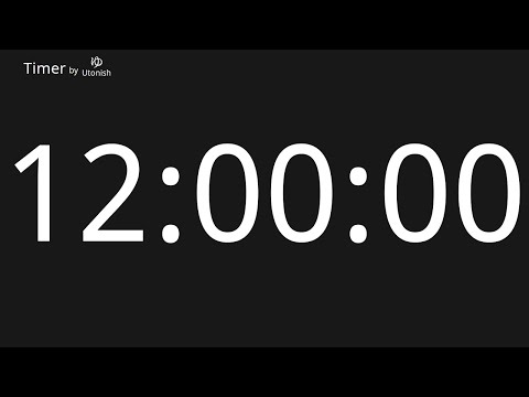 12 Hour Countup Timer