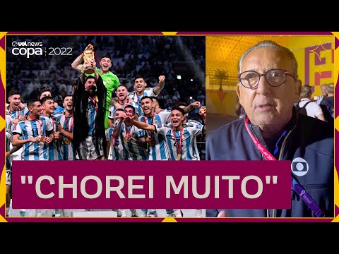 GALVÃO BUENO sobre título da ARGENTINA: "Foi uma das mais FANTÁSTICAS finais de COPA, chorei muito"