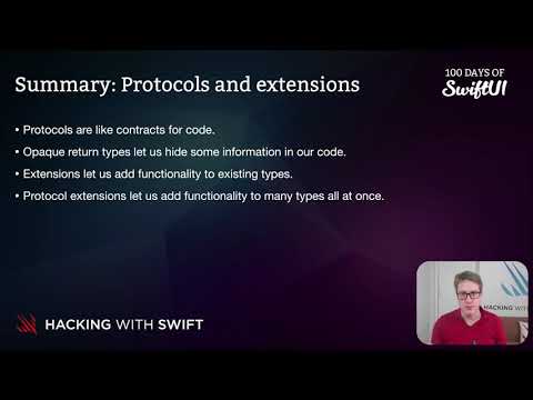 Summary: Protocols and extensions – Swift for Complete Beginners