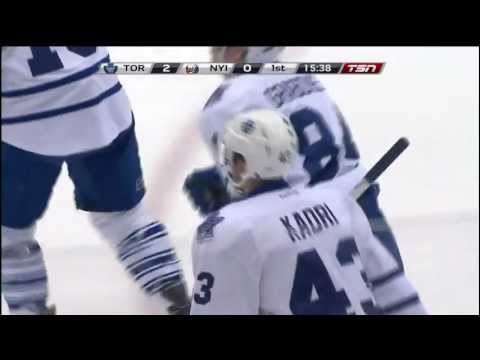 Kadri Goal - Leafs 2 vs Islanders 0 - Dec 23rd 2011 (HD)