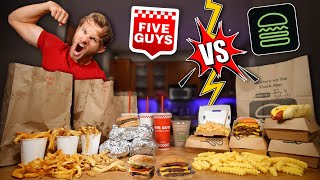 THE CLASH OF THE CALORIES!  (Five Guys Vs Shake Shack)
