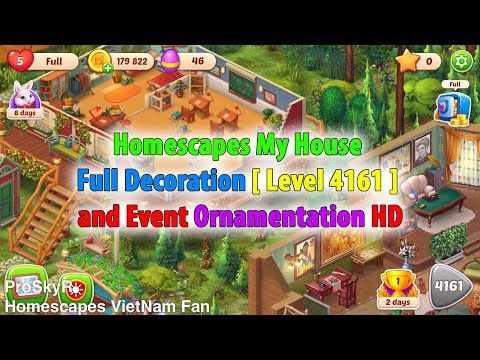 Homescapes My House | Full Decoration [ Level 4161 ] and Event Ornamentation HD