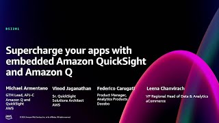 AWS re:Invent 2024 - Supercharge your apps with embedded Amazon QuickSight and Amazon Q (BSI201)