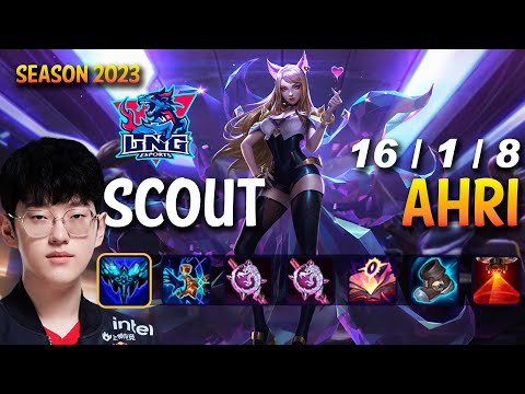 LNG Scout AHRI vs NEEKO Mid - Patch 13.17 KR Ranked