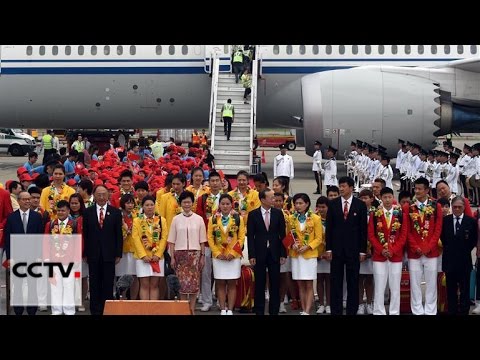 Hong Kong welcomes visiting mainland Olympians