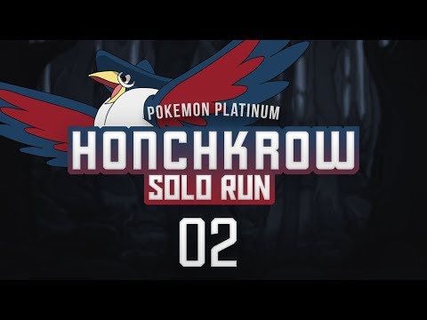 Pokemon Platinum Honchkrow Solo Run Part 02 - I HAVE LEGS!!!
