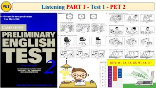 PET 2 Listening Part 1 Test 1 (Transcript + Key)