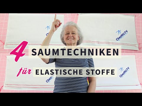 4 Saumtechniken für elastische Stoffe: Perfekte Säume für Jersey & Co.