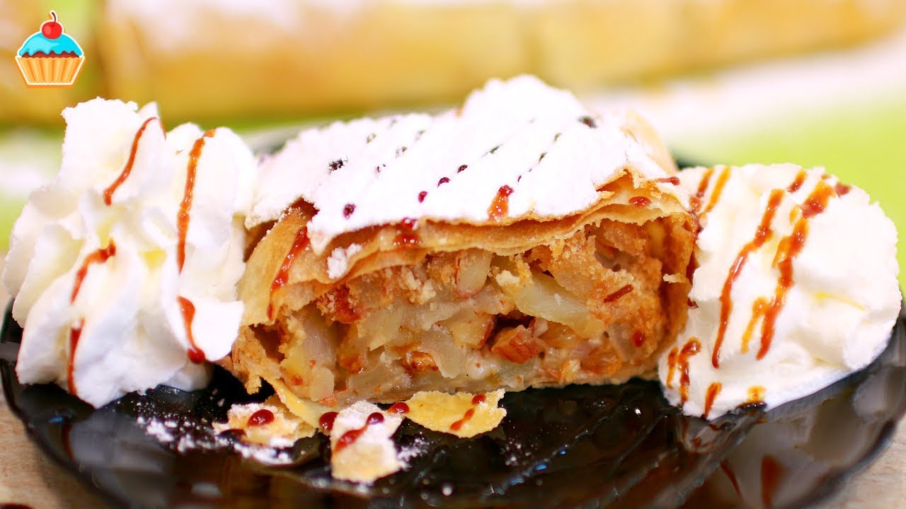 Австрийский яблочный Штрудель - Apfelstrudel - Очень вкусный!