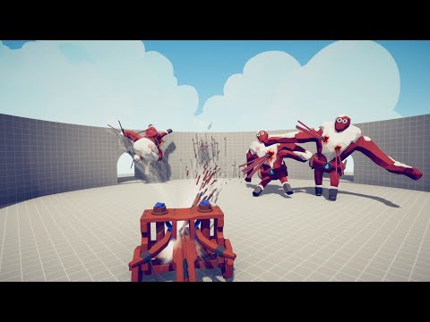 RAPID FIRE 🗡BALLISTA  PINNING UNITS ON THE WALL - 😼Totally Accurate Battle Simulator TABS