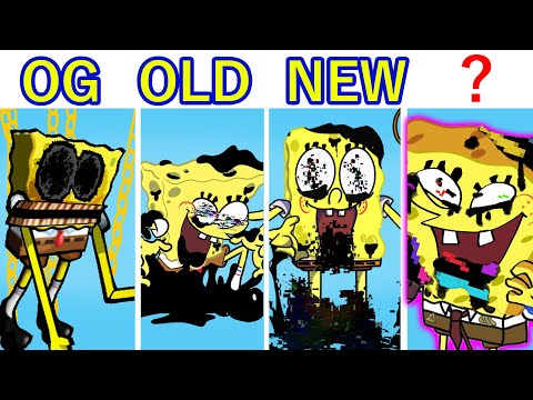 VS PIBBY Spongbob OG VS OLD VS NEW FNF MODS (Come and Learning with Pibby)
