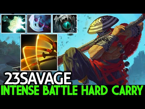 23SAVAGE [Juggernaut] Intense Battle Hard Carry Unexpected Ending Dota 2