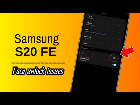 Samsung S20 Fe Face unlock not working | Face unlock issue